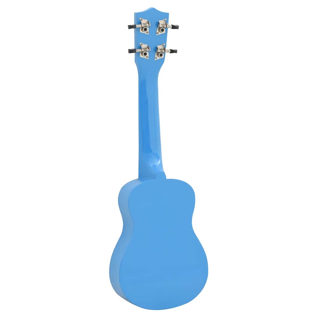ukulelesæt med taske til børn 23" babyblå