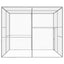 kattebur 3x3x2,5 cm galvaniseret stål