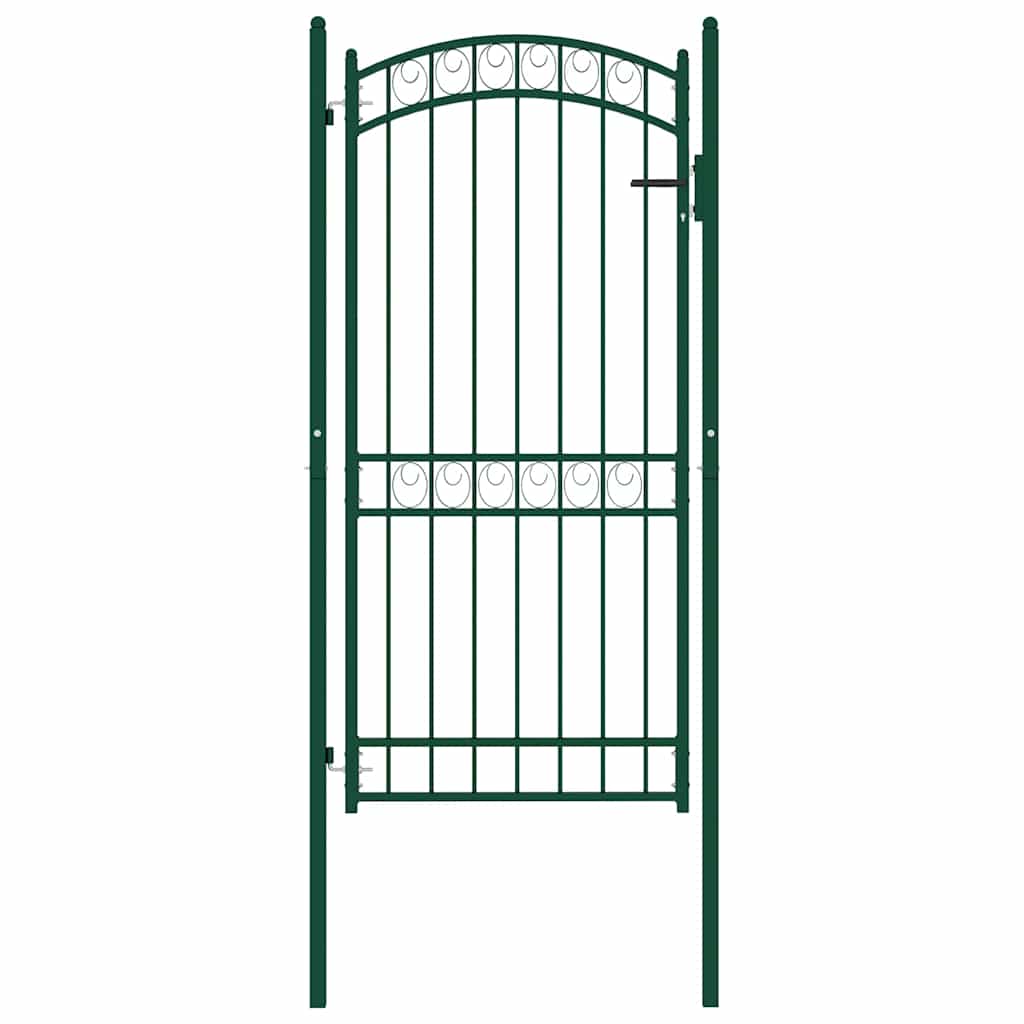 hegnslåge EMMEN med buet top stål 100x136 cm grøn