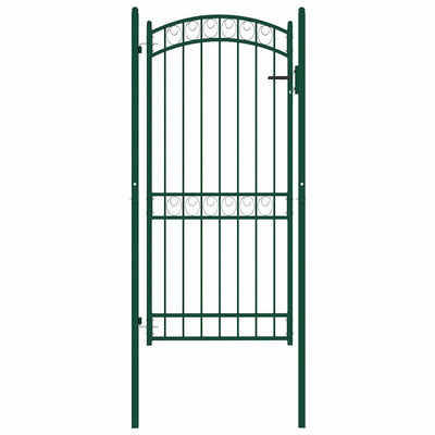 hegnslåge EMMEN med buet top stål 100x136 cm grøn