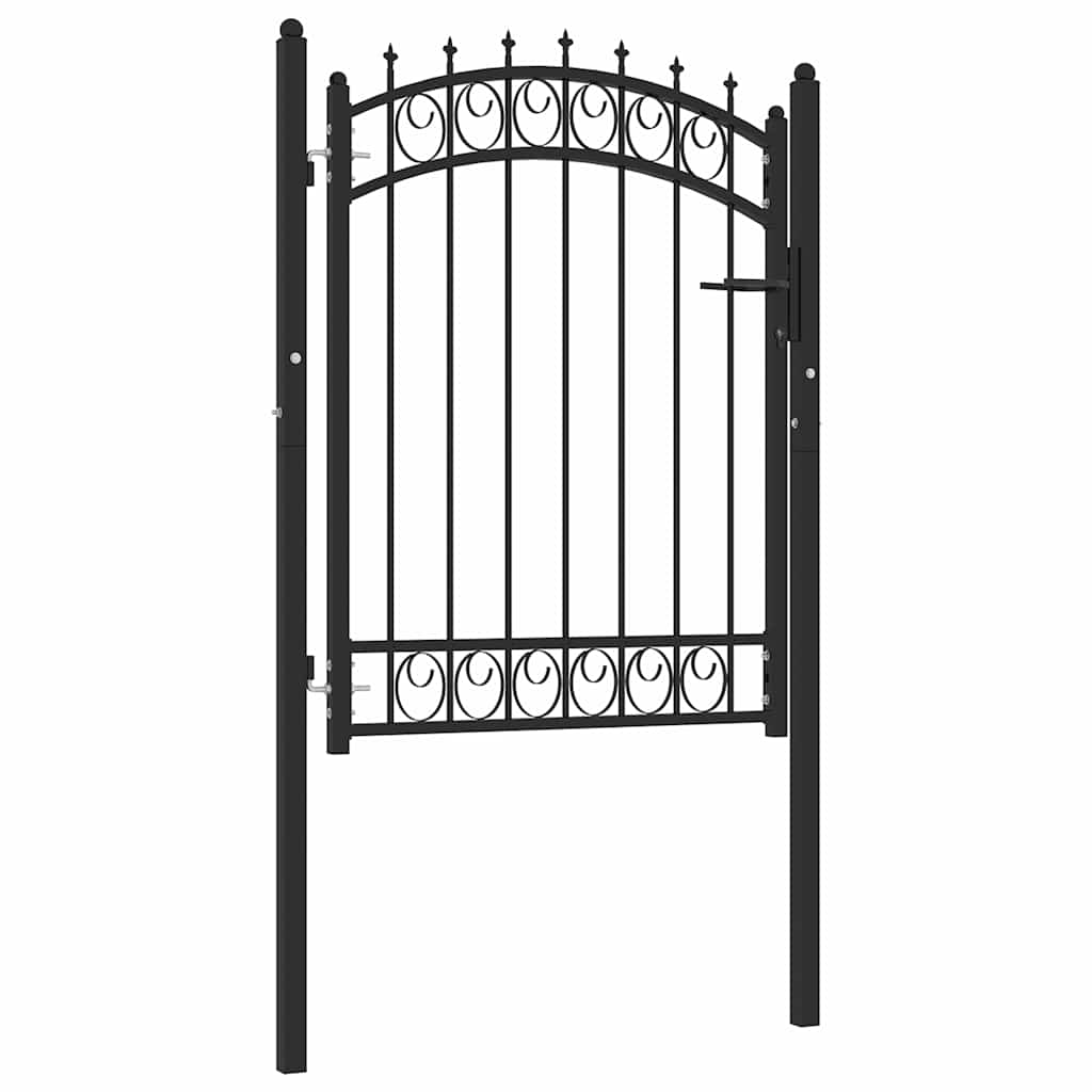 hegnslåge EMMEN med pigge stål 103x109,5 cm sort