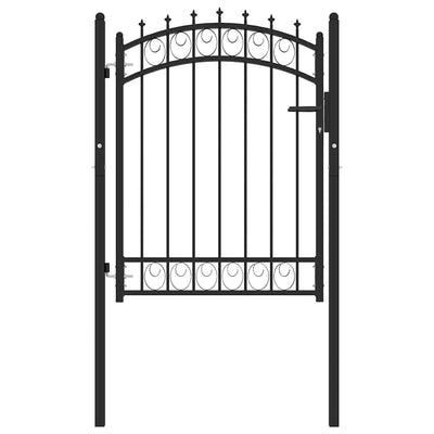 hegnslåge EMMEN med pigge stål 103x109,5 cm sort