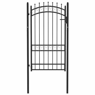 hegnslåge EMMEN med pigge stål 103x134,5 cm sort