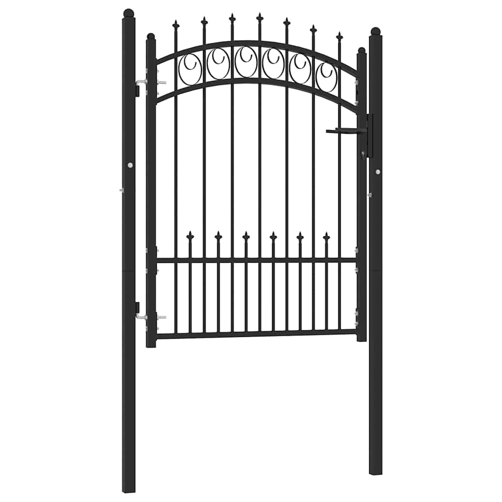 hegnslåge EMMEN med pigge stål 104x109,5 cm sort