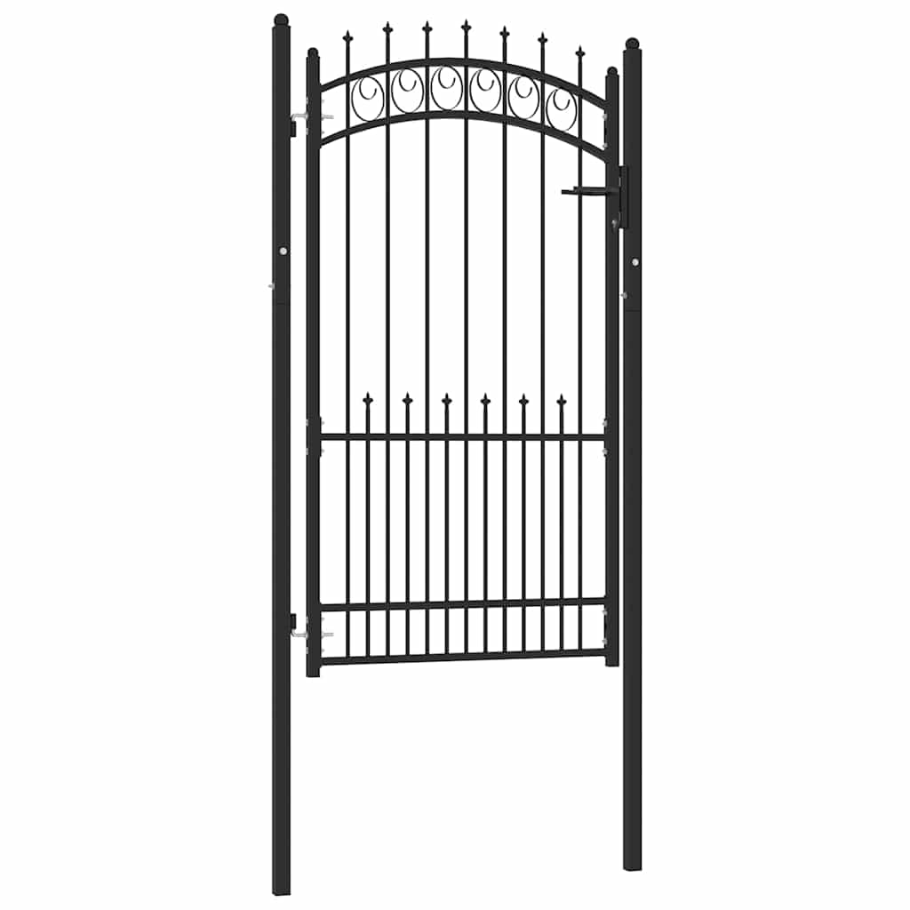 hegnslåge EMMEN med pigge stål 104x134,5 cm sort
