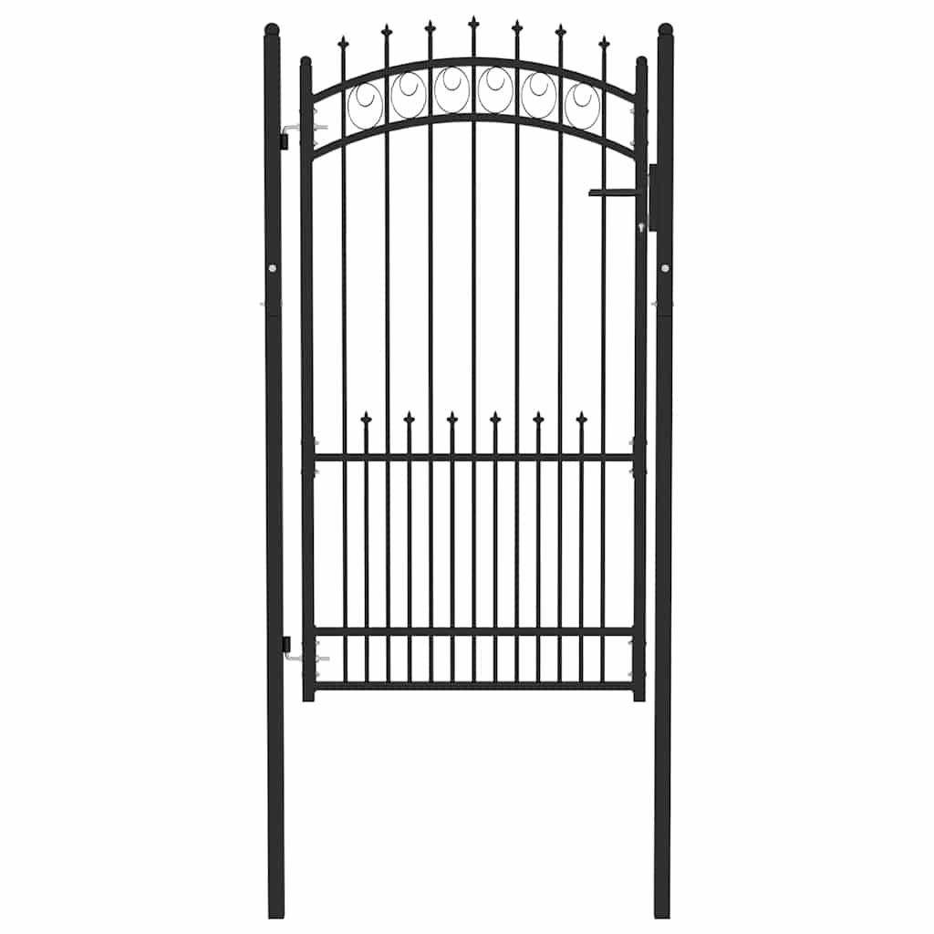 hegnslåge EMMEN med pigge stål 104x134,5 cm sort
