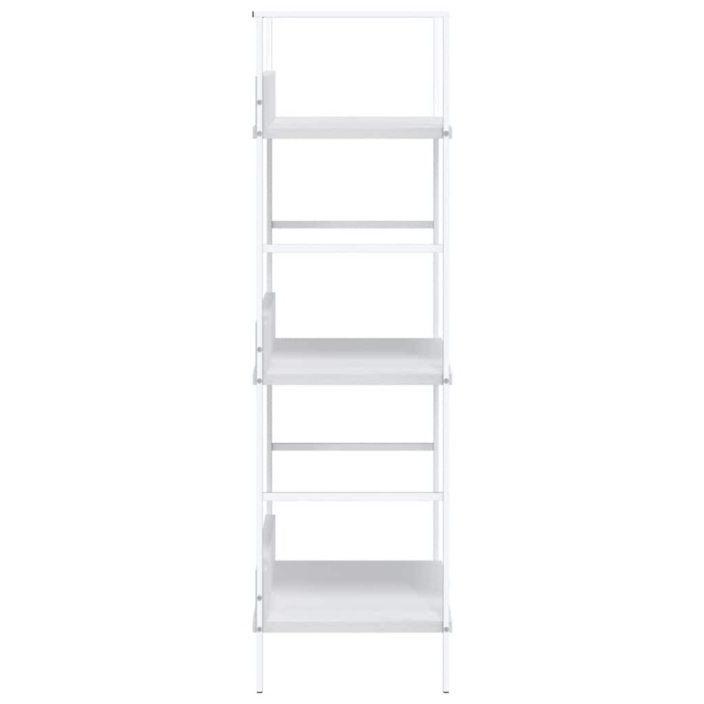 bogreol med 3 hylder 60x27,6x90,5 cm konstrueret træ hvid