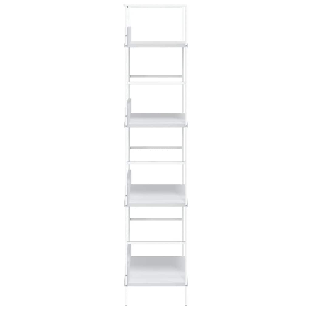 bogreol med 3 hylder 60x27,6x124,5 cm konstrueret træ hvid