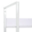 bogreol med 3 hylder 60x27,6x124,5 cm konstrueret træ hvid