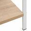 bogreol 60x27,6x124,5 cm 4 hylder konstrueret træ egetræsfarve