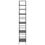 bogreol med 5 hylder 60x27,6x158,5 cm konstrueret træ sort