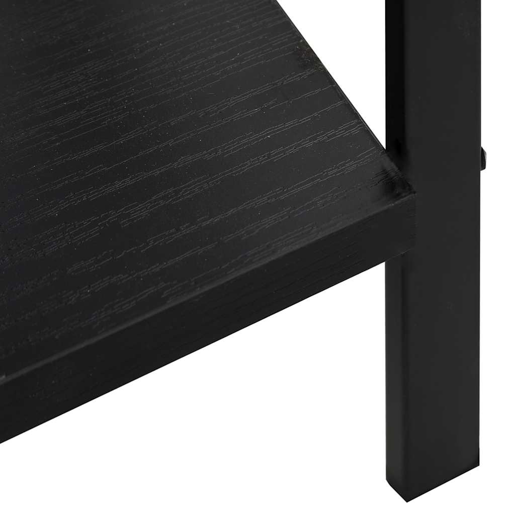 bogreol med 5 hylder 60x27,6x158,5 cm konstrueret træ sort