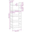 bogreol med 5 hylder 60x27,6x158,5 cm konstrueret træ sort