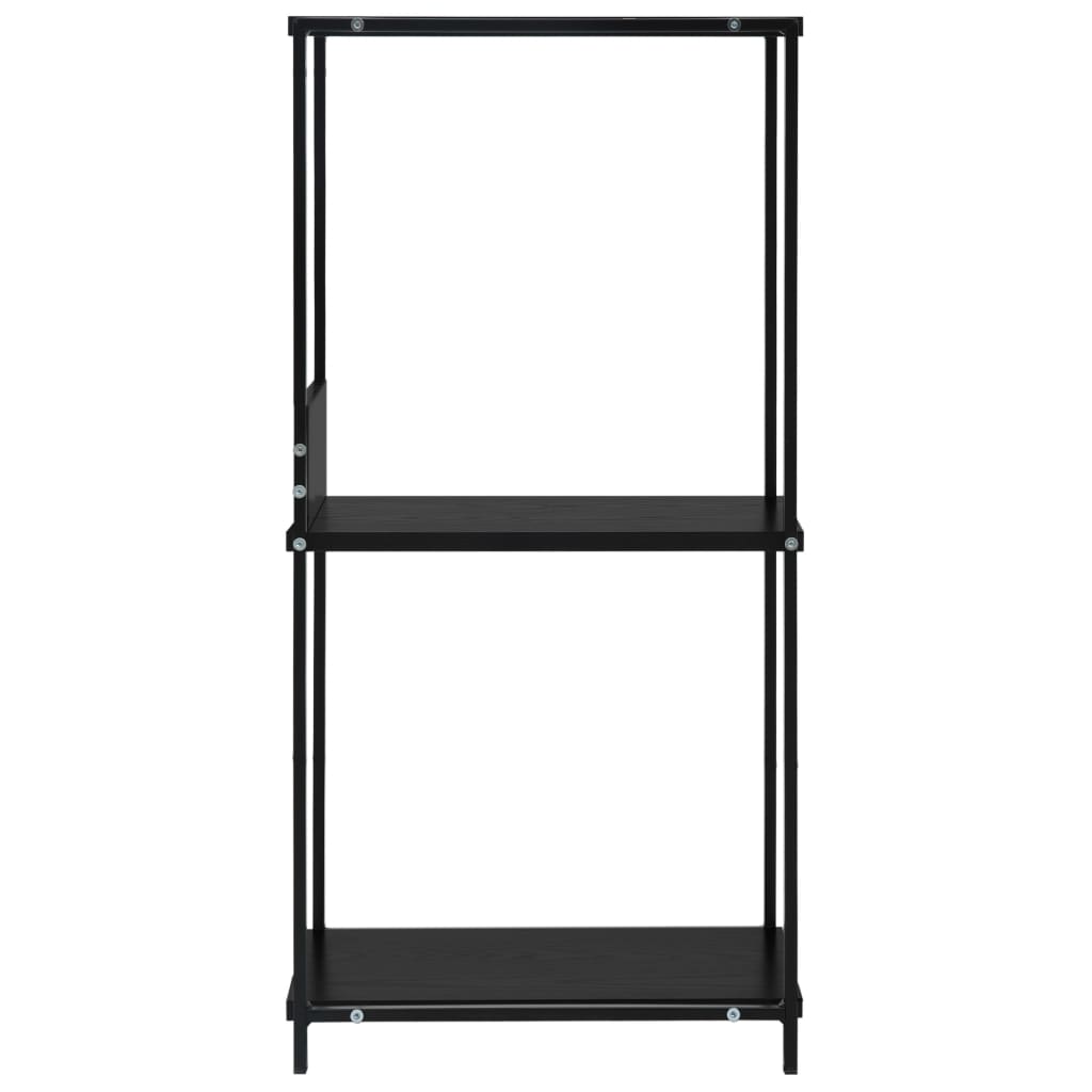 lille bogreol 33,5x39,6x79,7 cm konstrueret træ sort