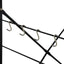 køkkenreol til mikroovn 60x39,6x79,5 cm konstrueret træ sort/eg