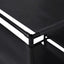 displayreol trappeformet 130x45x170 cm stof
