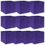 opbevaringskasser 10 stk. 32x32x32 stof lilla