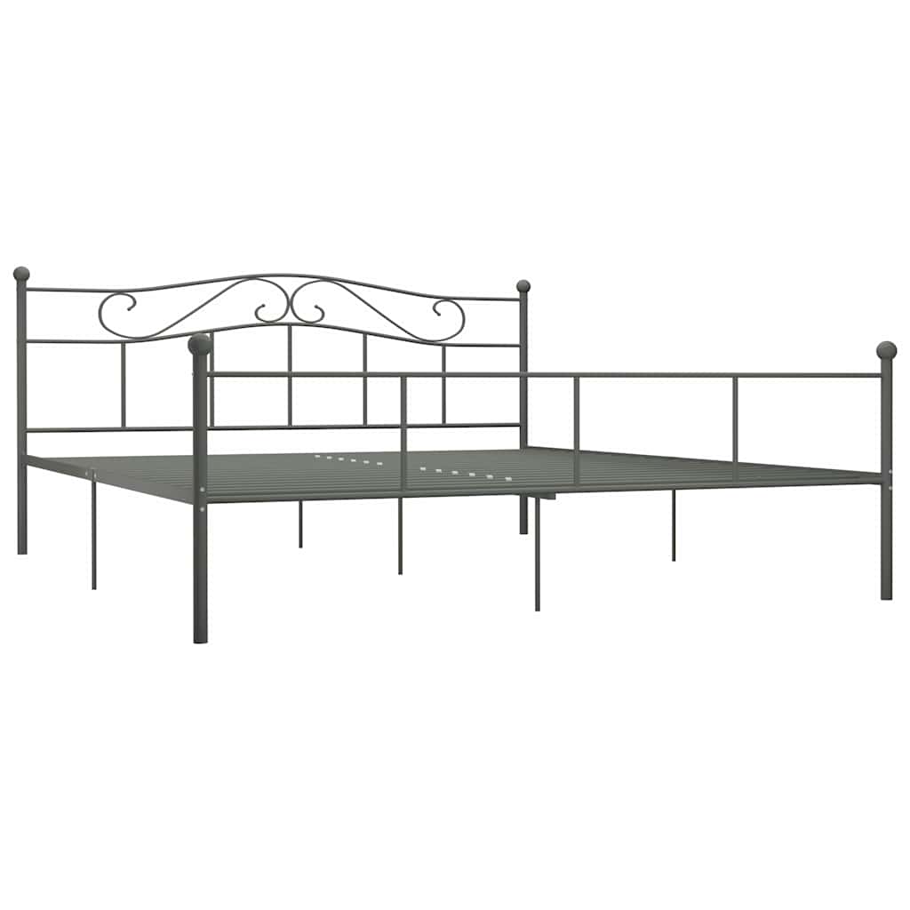 sengestel 180x200 cm metal grå