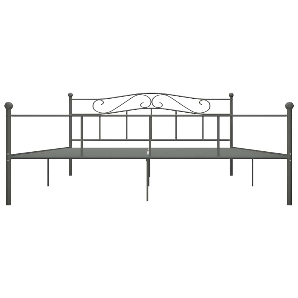 sengestel 180x200 cm metal grå