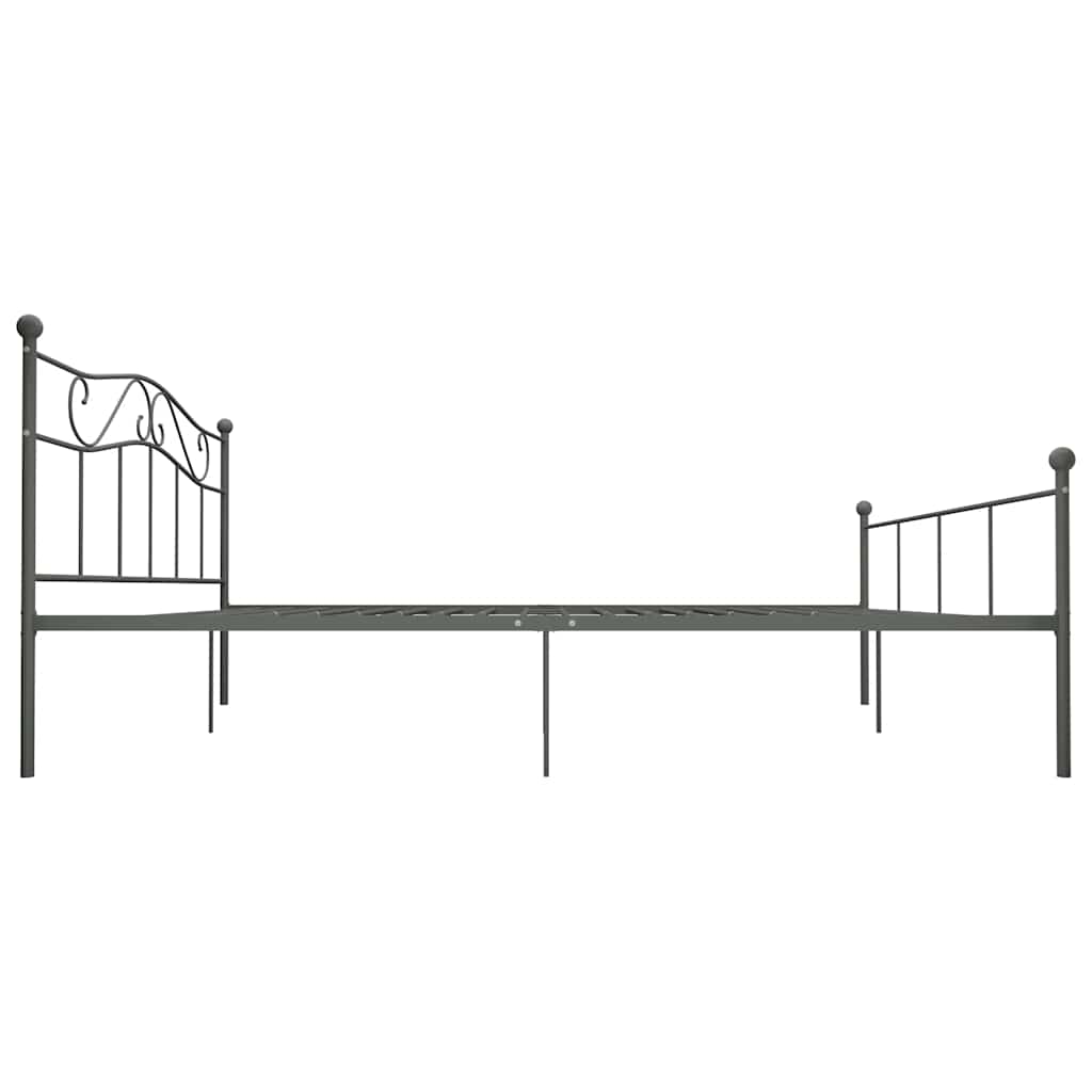 sengestel 180x200 cm metal grå