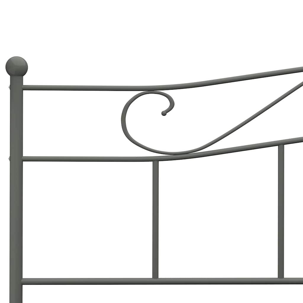 sengestel 180x200 cm metal grå