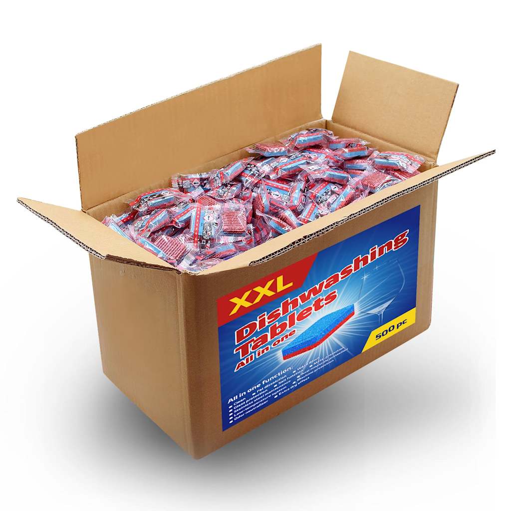12-i-1 opvasketabletter - 500 stk. (9 kg) med citronduft
