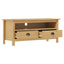 tv-bord Hill 110x40x47 cm massivt fyrretræ honningbrun