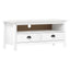 tv-bord Hill 110x40x47 cm massivt fyrretræ hvid