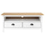tv-bord Hill 110x40x47 cm massivt fyrretræ hvid