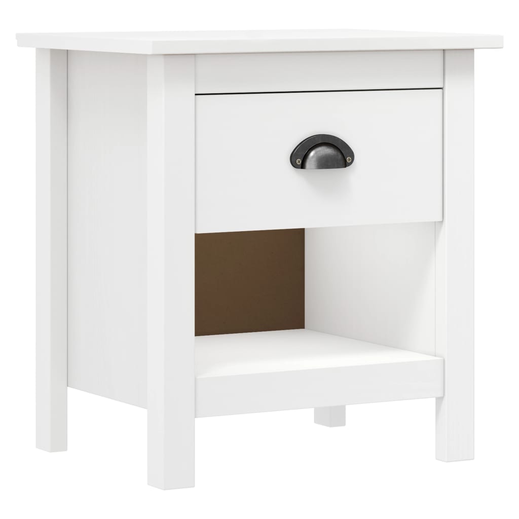 sengebord Hill 2 stk. 46x35x49,5 cm massivt fyrretræ