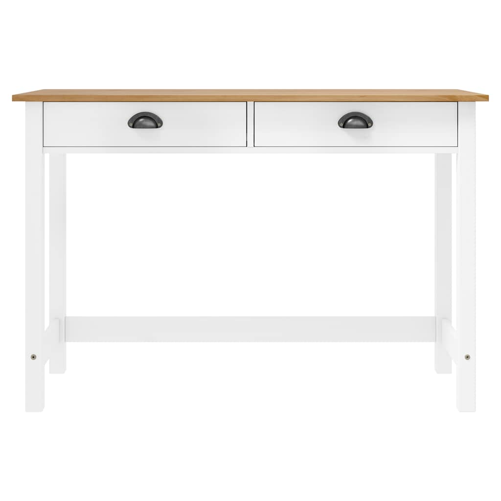 konsolbord Hill med 2 skuffer 110x45x74 cm massivt fyrretræ