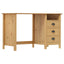 skrivebord Hill med 3 skuffer 120x50x74 cm massivt fyrretræ