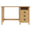 skrivebord Hill med 3 skuffer 120x50x74 cm massivt fyrretræ