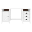 skrivebord Hill 150x50x74 cm massivt fyrretræ hvid