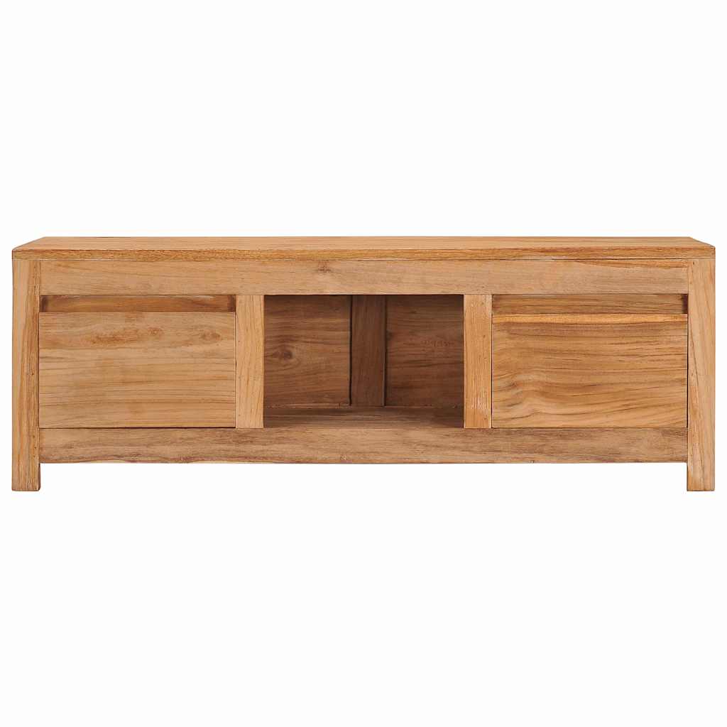 tv-bord 100x30x35 cm massivt teaktræ