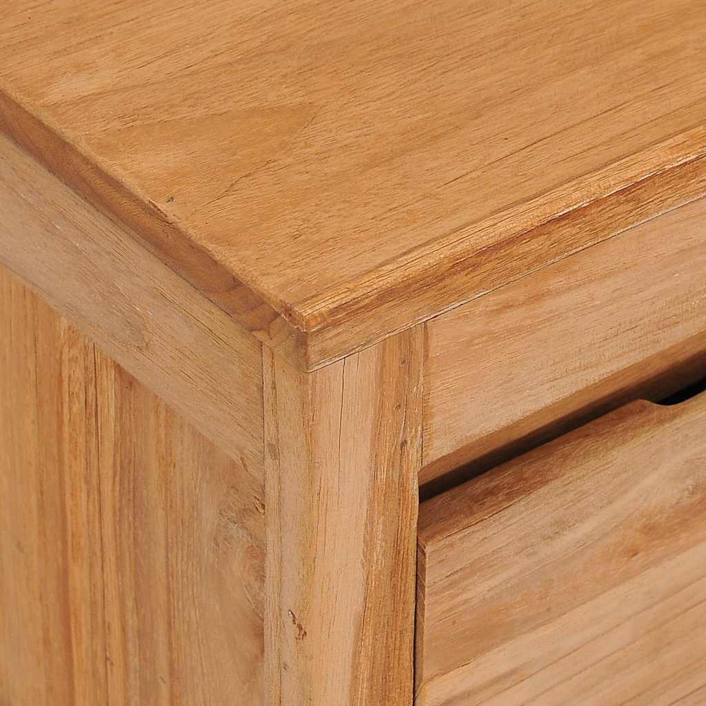 tv-bord 100x30x35 cm massivt teaktræ