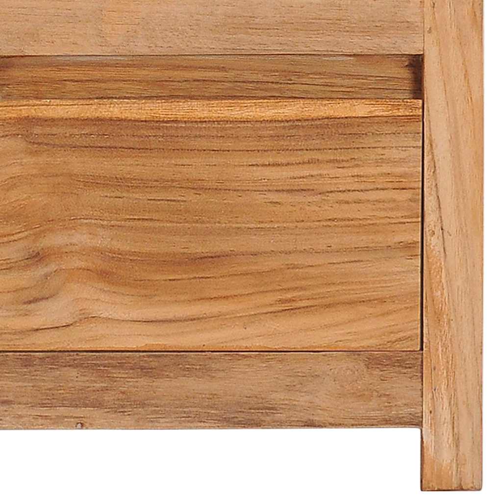 tv-bord 100x30x35 cm massivt teaktræ