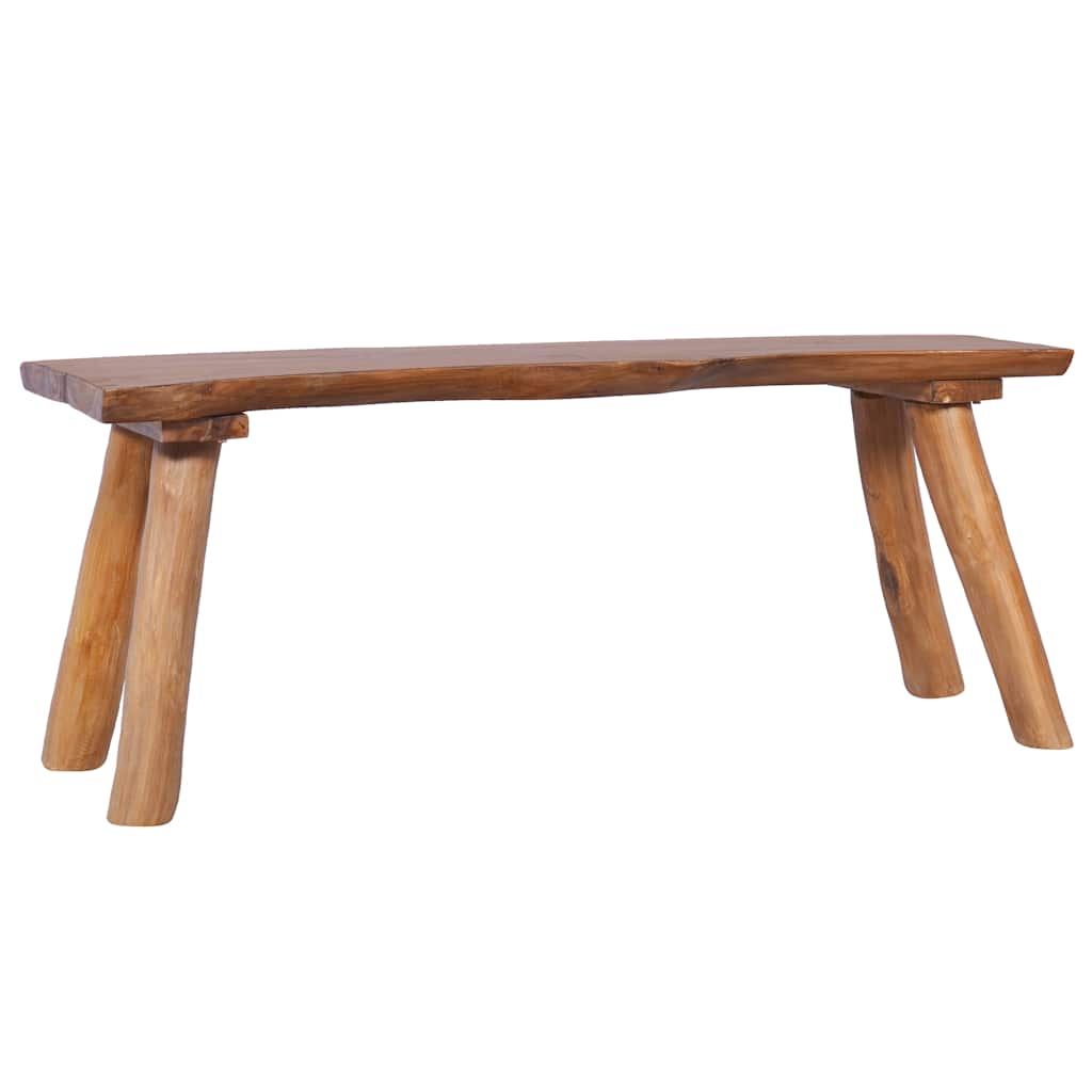 havebænk 120 cm massivt teaktræ