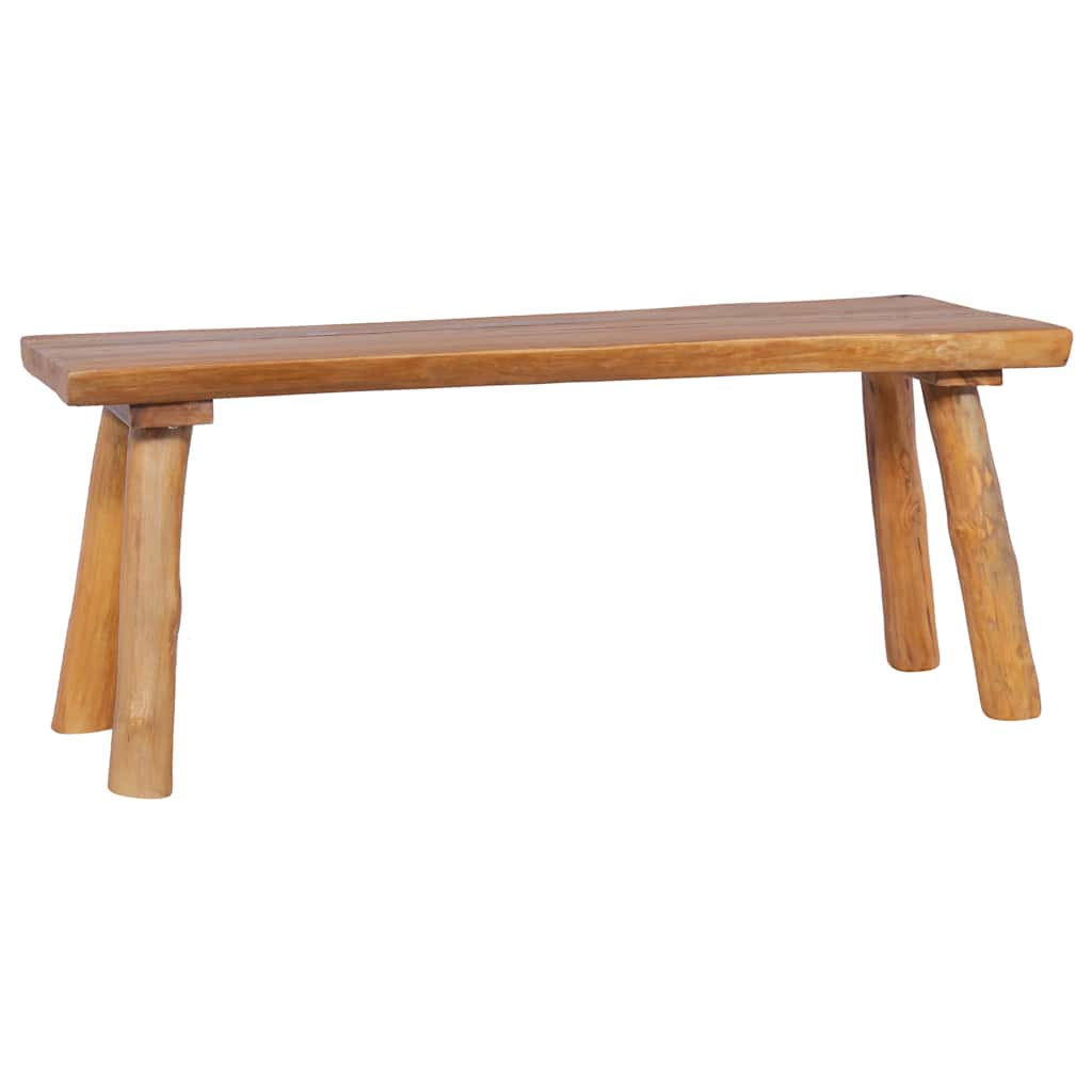 havebænk 120 cm massivt teaktræ