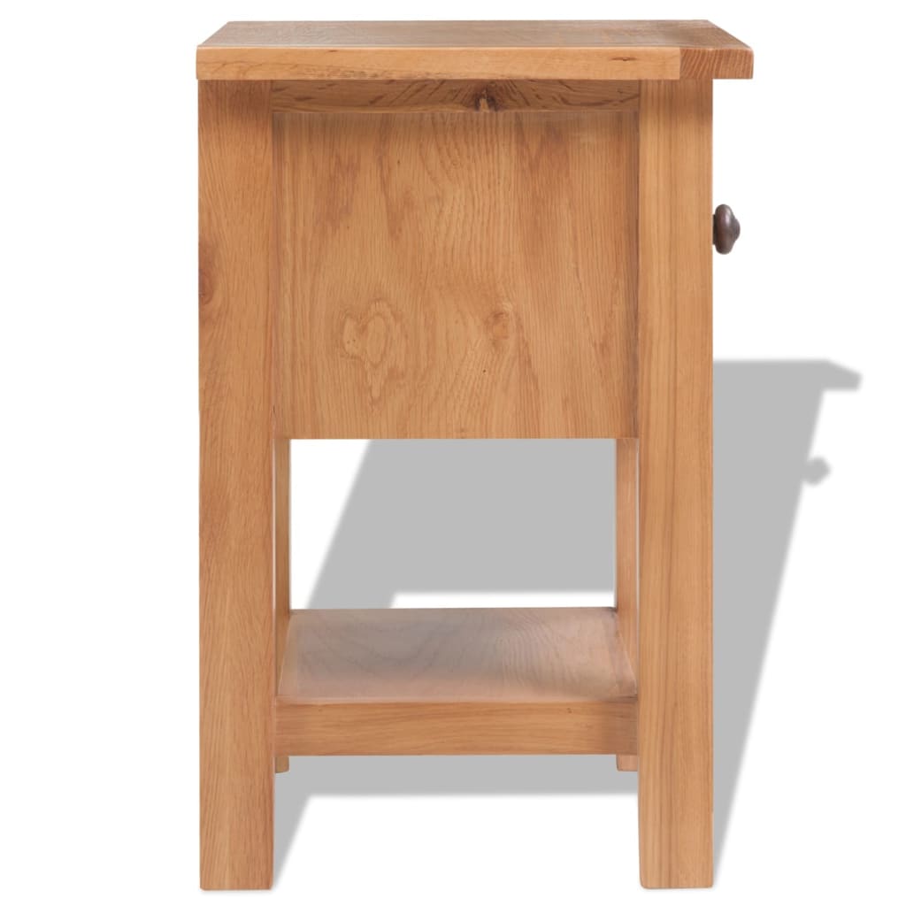 natborde 2 stk. 36x30x47 cm massivt egetræ