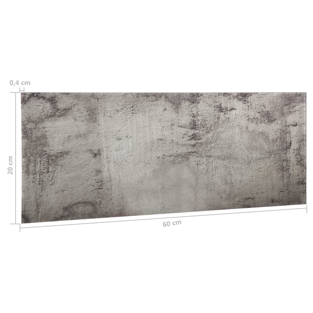 væghængt magnettavle 60x20 cm glas