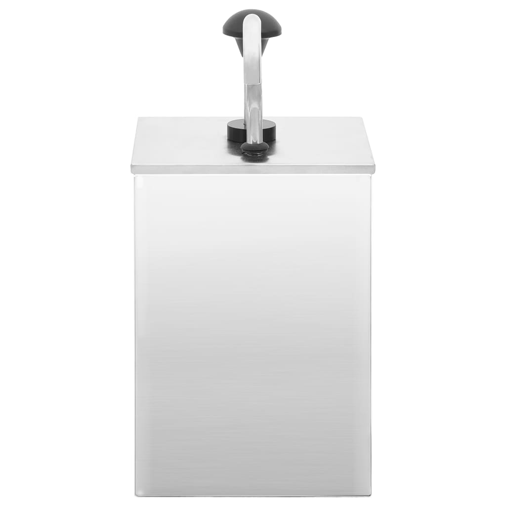 saucedispenser 3,5 l rustfrit stål
