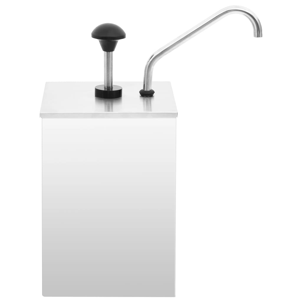 saucedispenser 3,5 l rustfrit stål