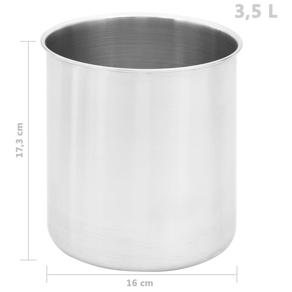 saucedispenser 3,5 l rustfrit stål