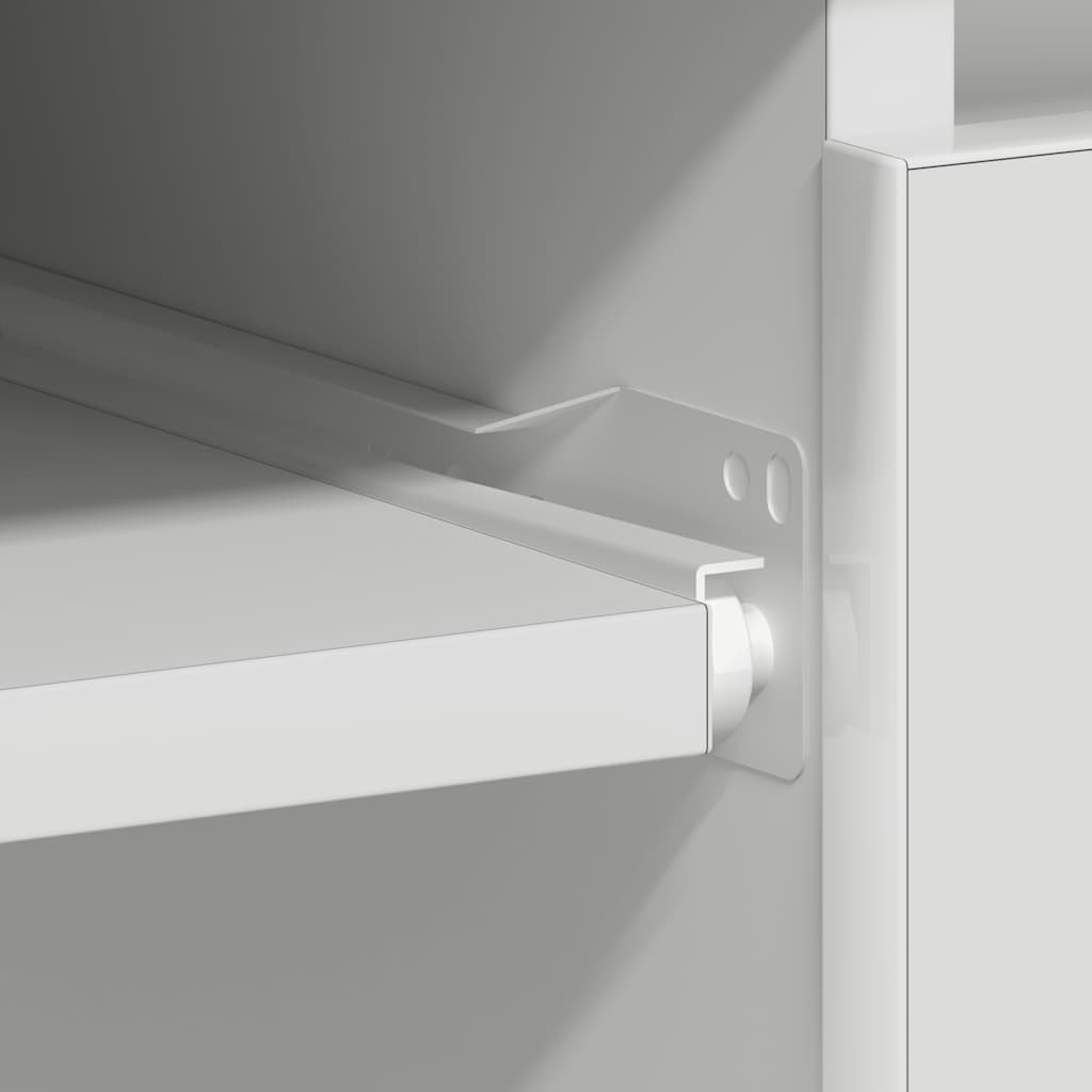 skrivebord 90x45x76 cm konstrueret træ hvid