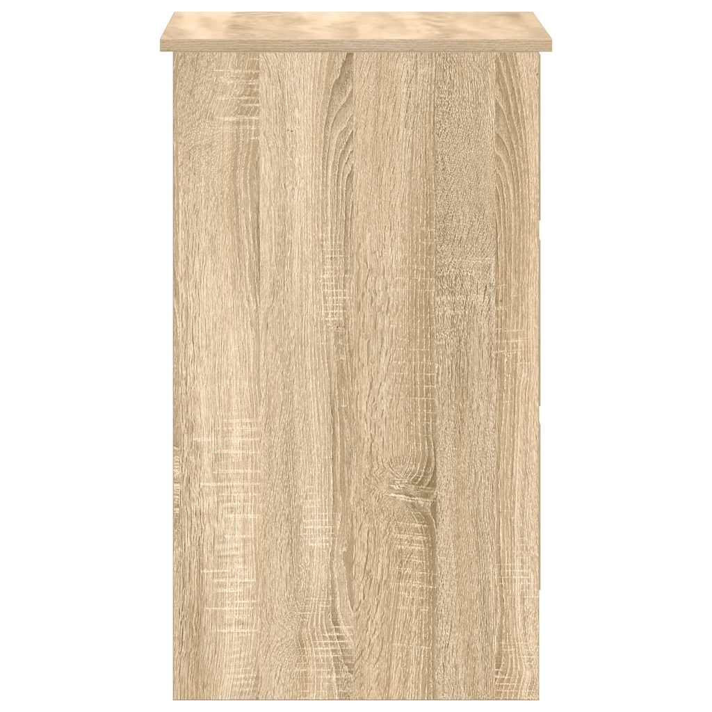 skrivebord 90x45x76 cm konstrueret træ sonoma-eg