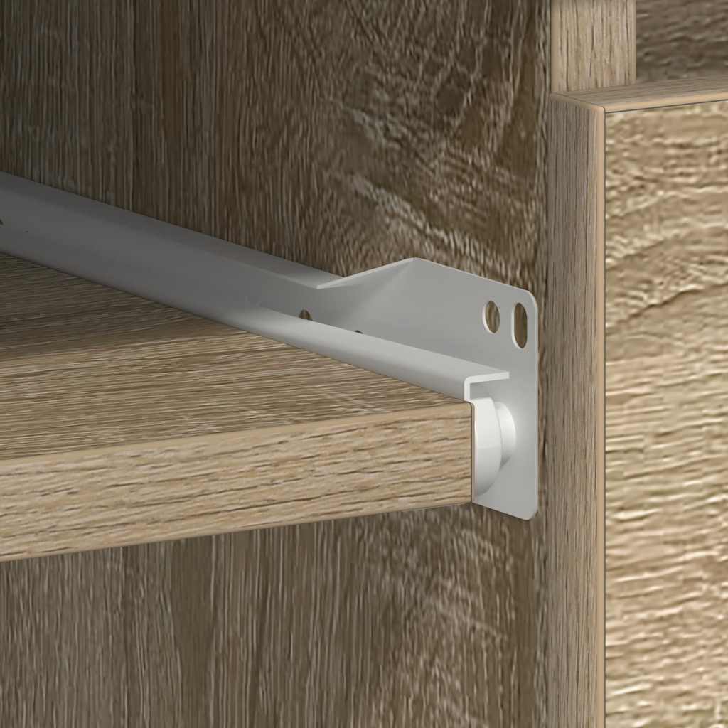 skrivebord 90x45x76 cm konstrueret træ sonoma-eg