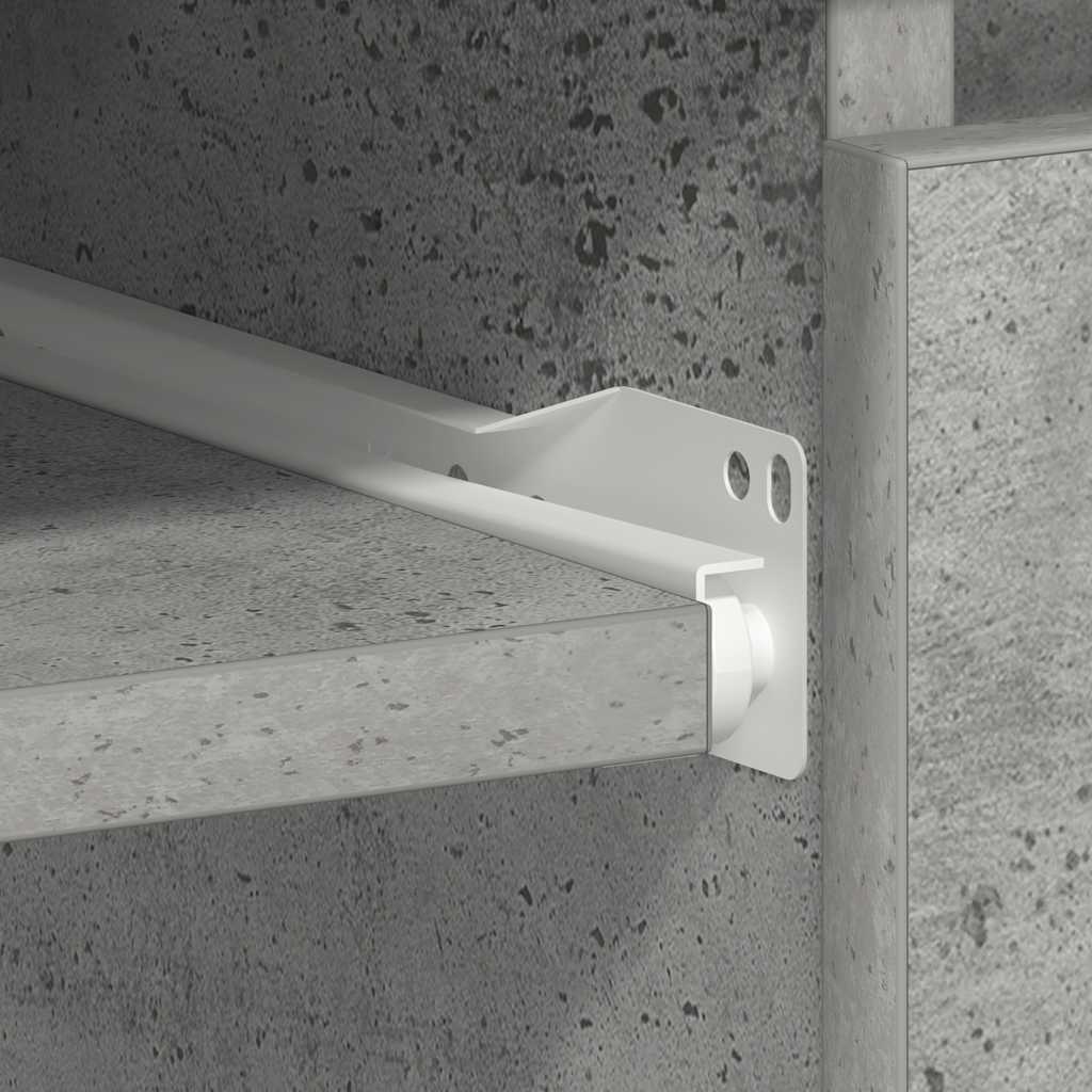 skrivebord 90x45x76 cm konstrueret træ betongrå