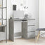 skrivebord 90x45x76 cm konstrueret træ betongrå