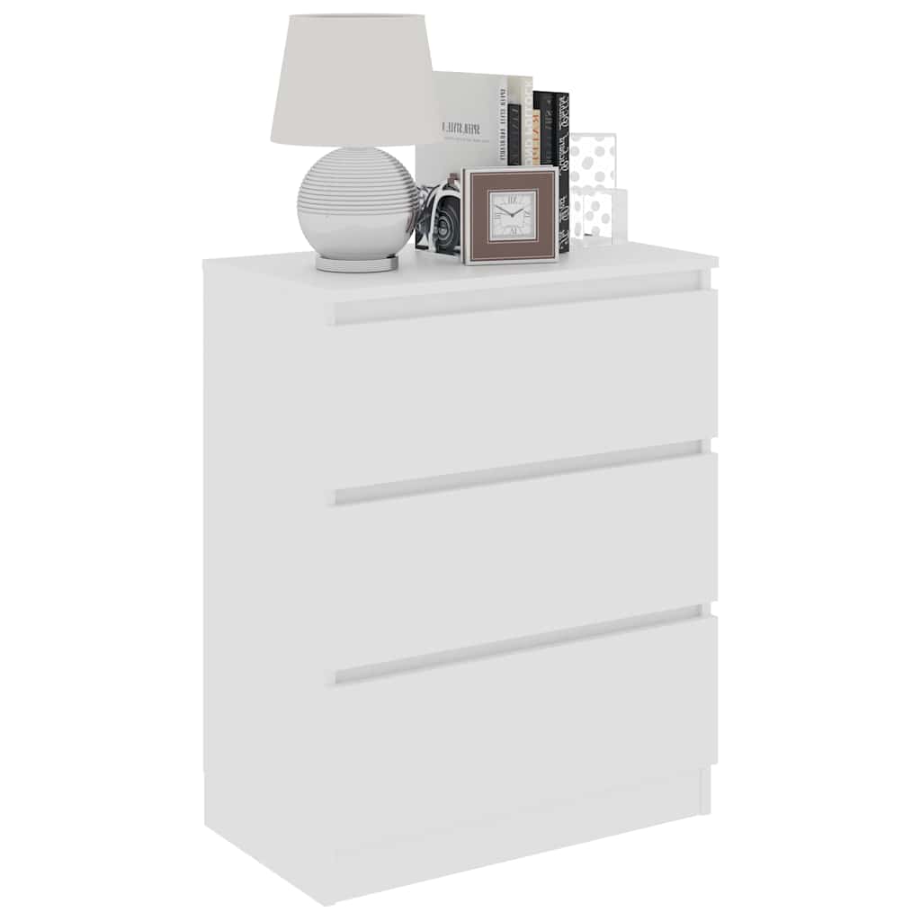 skænk 60x35x76 cm konstrueret træ hvid